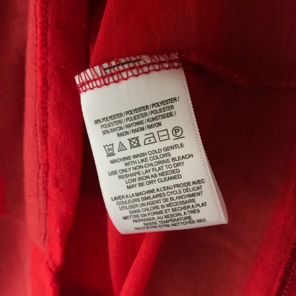 UO BDG Sheer Red Striped Tee - Picture 4 of 5